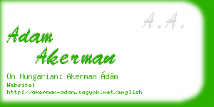 adam akerman business card