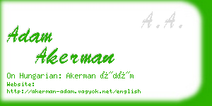 adam akerman business card